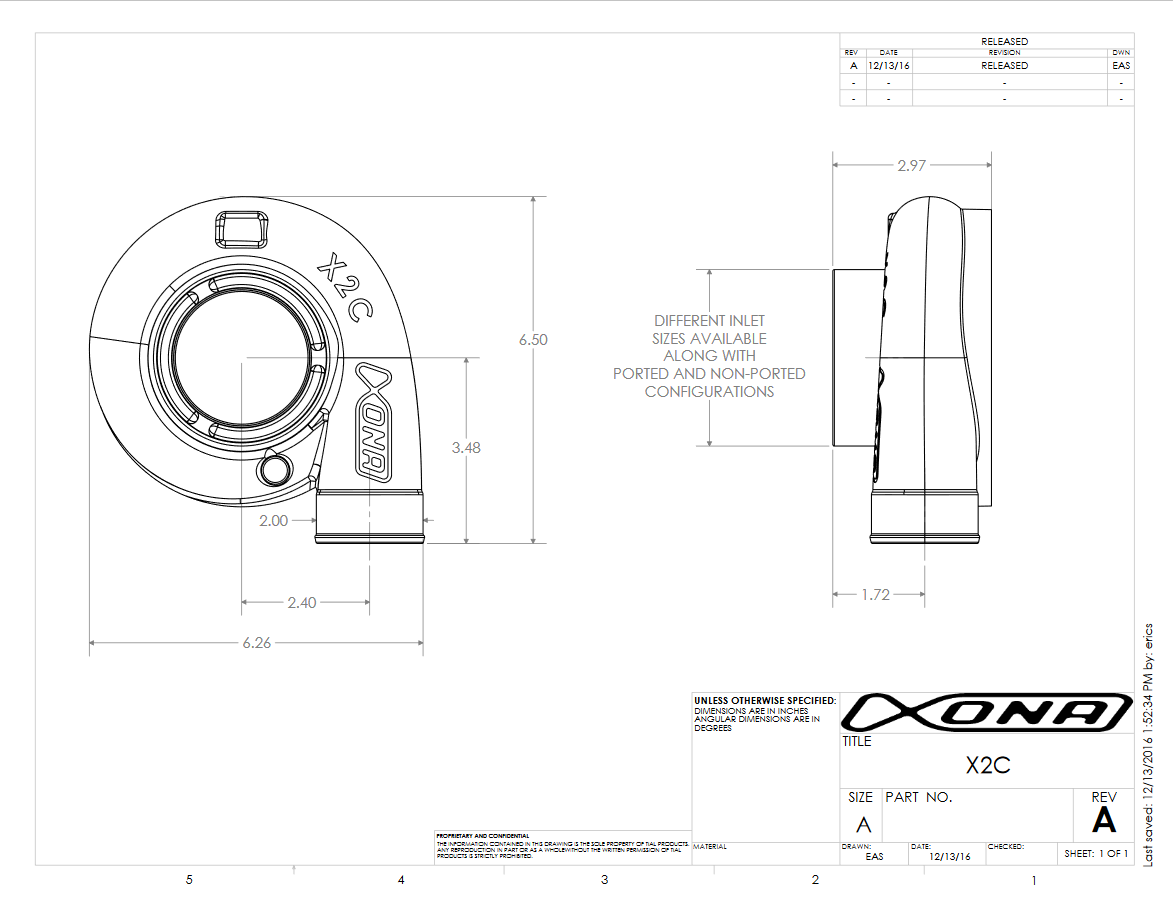 XRC5251S Ball Bearing Turbocharger